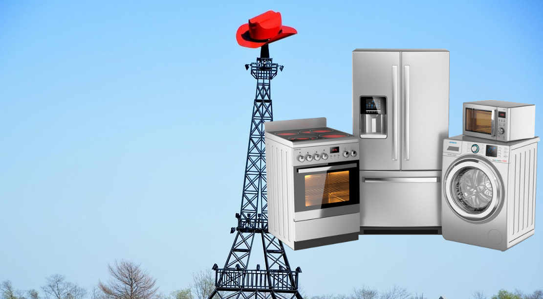 Eiffel Tower of Paris, Texas with Cowboy Hat